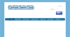 Desktop Screenshot of carlisleswimclub.com